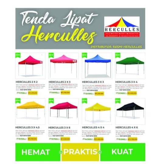 READY MAKASSAR TENDA LIPAT HERCULES