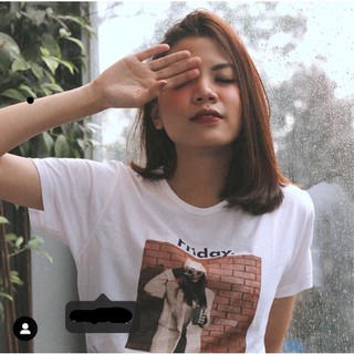 FRIDAY PUTIH BAJU  KAOS  TUMBLR TEE TSHIRT CEWEK WANITA  