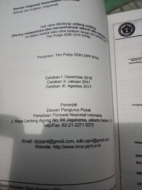 Ppni Buku Sdki Ori Buku Standar Diagnosis Keperawatan Indonesia Edisi 1 Cetakan 3 Revisi 2017 Shopee Indonesia