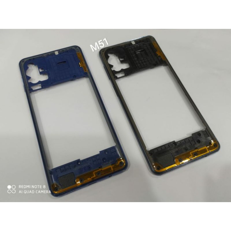 (BISA COD) Bezel Bazel Tutup Mesin Baterai Samsung Galaxy M51 Original