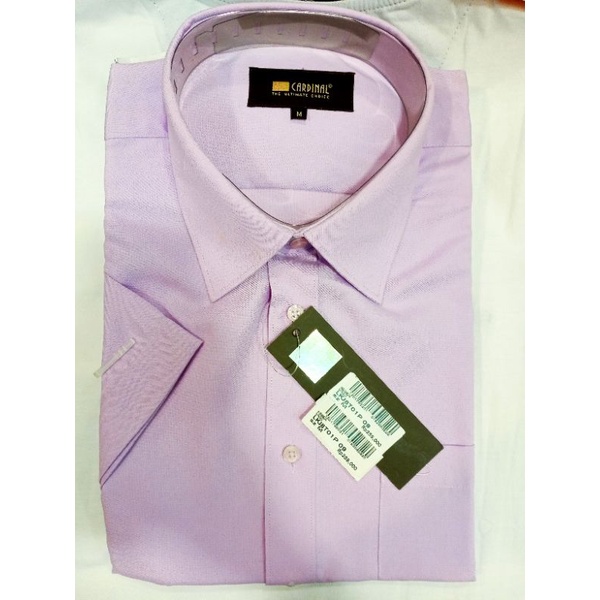 kemeja polos cardinal lengan pendek