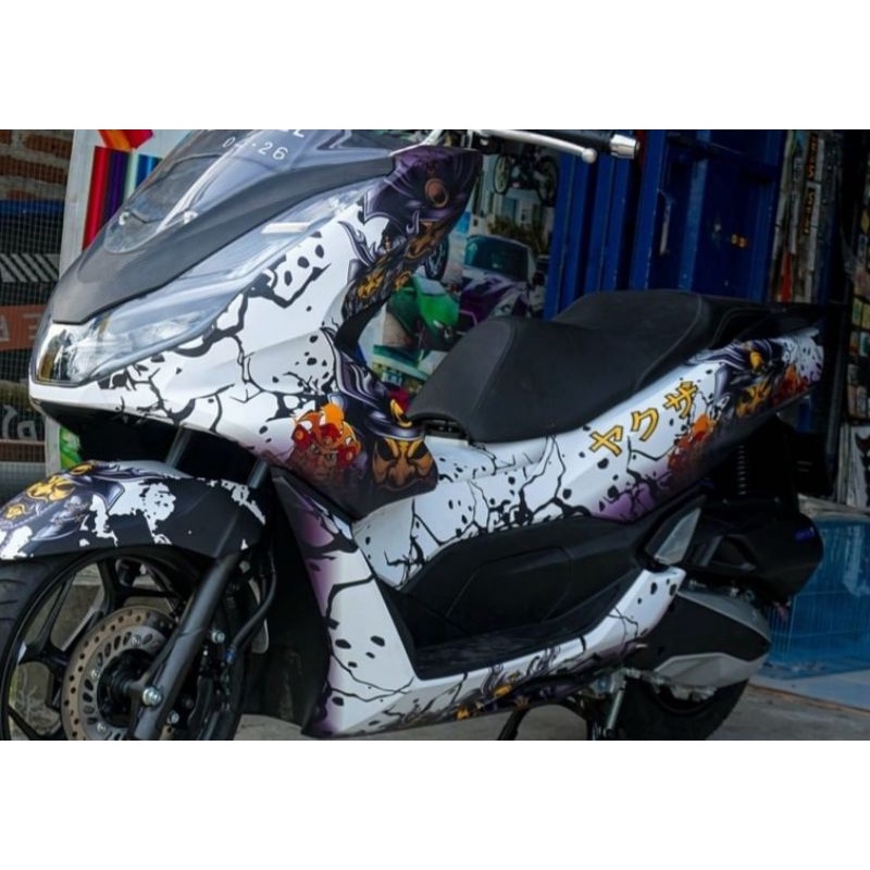 Decal Honda PCX Putih keren