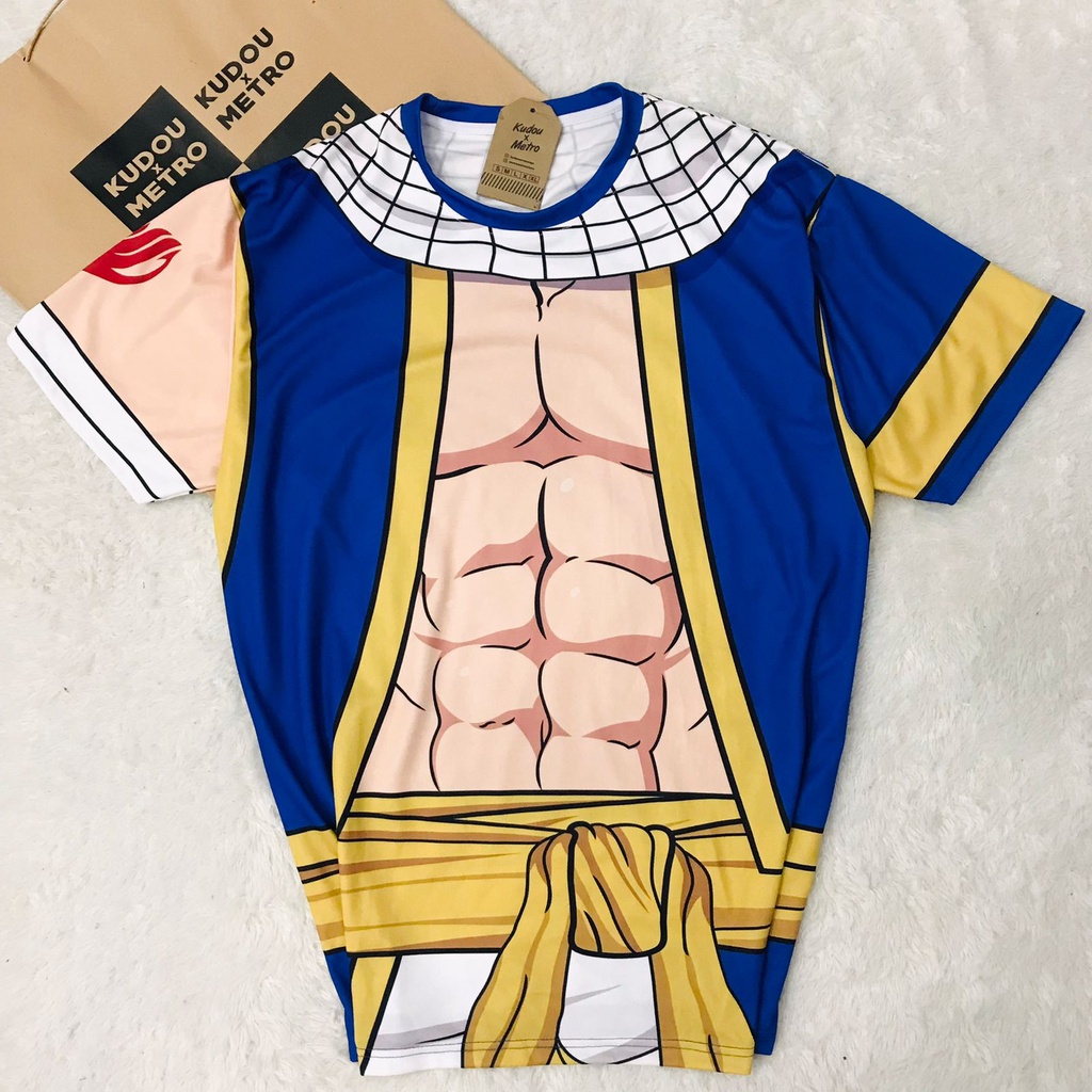 Tshirt Natsu Fairytail Cosplay fullprint dryfit Anime Manga Premium Unisex