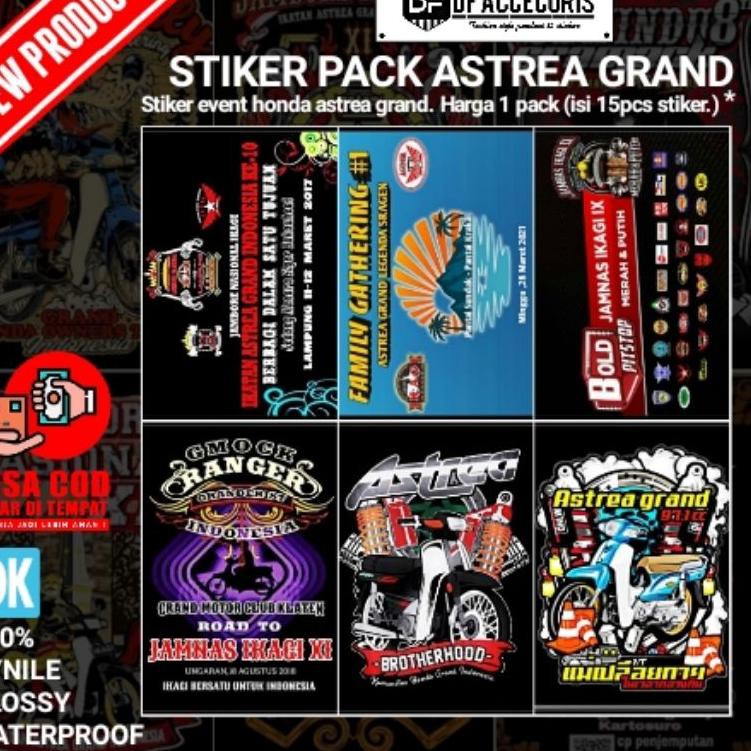 U19QF,,  Stiker Event Honda Grand/Stiker Astrea Grand/Stiker Komunitas Honda Grand..,