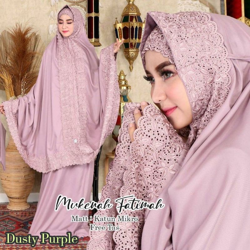 Terlariss Mukena Fatimah Khadijah Mukena Fatimah KD Mukena Fatimah Katun Mikro Renda