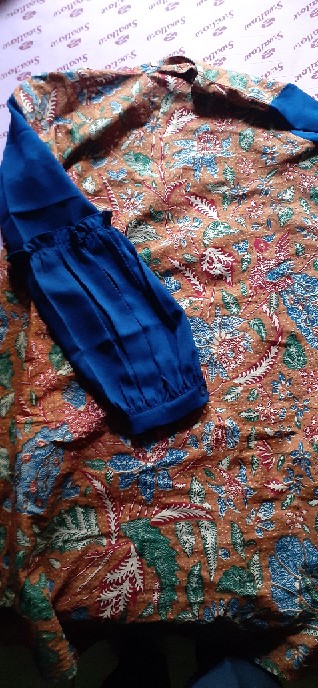 Audry Batik - Camelia Blouse Batik Wanita Lengan Balon Cantik Murah Elegan Batik Solo Premium Kantor