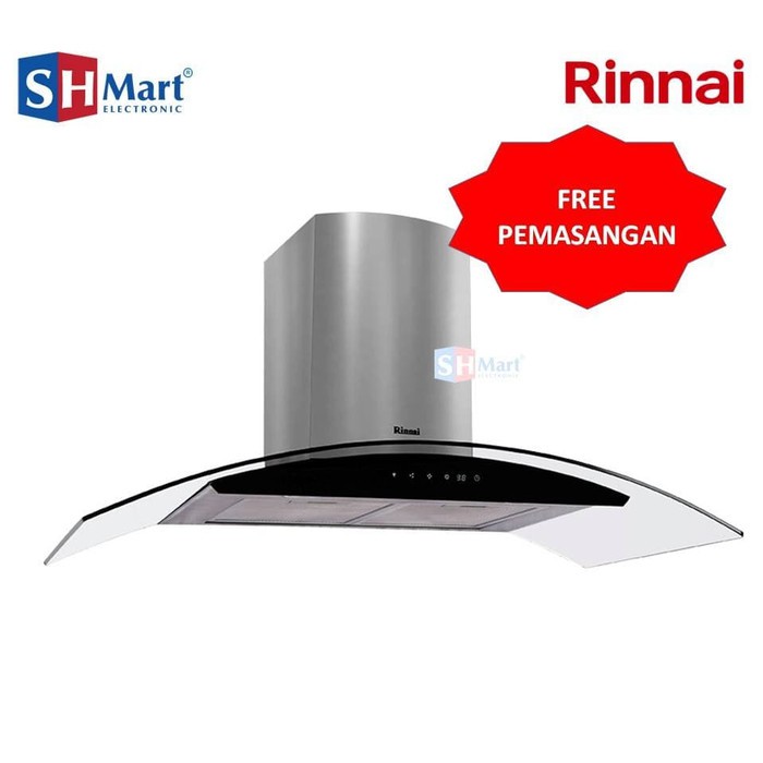 RINNAI COOKER HOOD CORONG RH-109GC TOUCH SCREEN RH109GC (MEDAN)