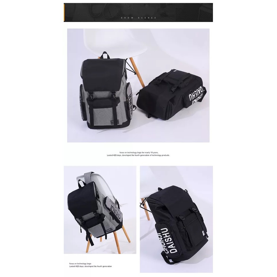 TAS RANSEL COWOK-TAS DISTRO- CHUNJI - Tas Ransel Backpack Wanita Pria-TAS MURAH