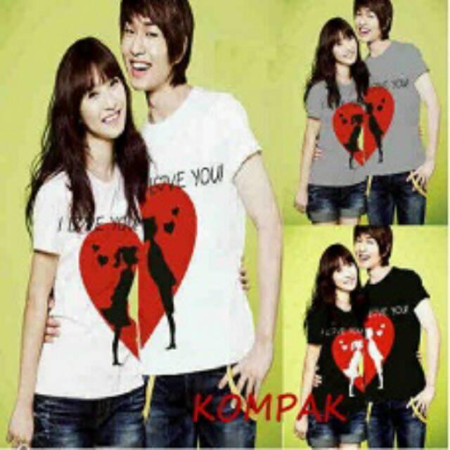 Kaos Couple / Kaos Pasangan / Baju Couple / Baju Pasangan Moon Love