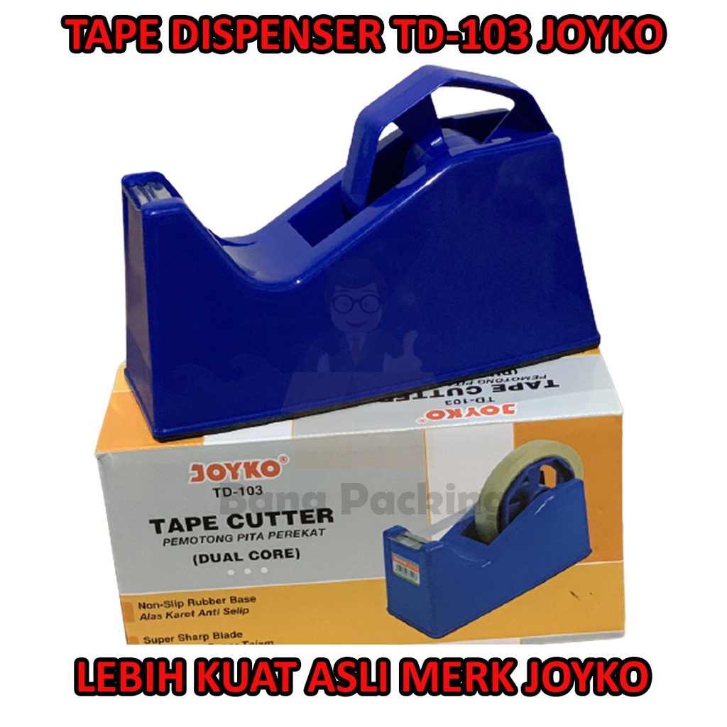 

Dispenser Lakban Kecil Tape Dispenser TD 103 JOYKO Tempat isolasi Tempat Lakban 1 Inch Dispenser Lakban duduk