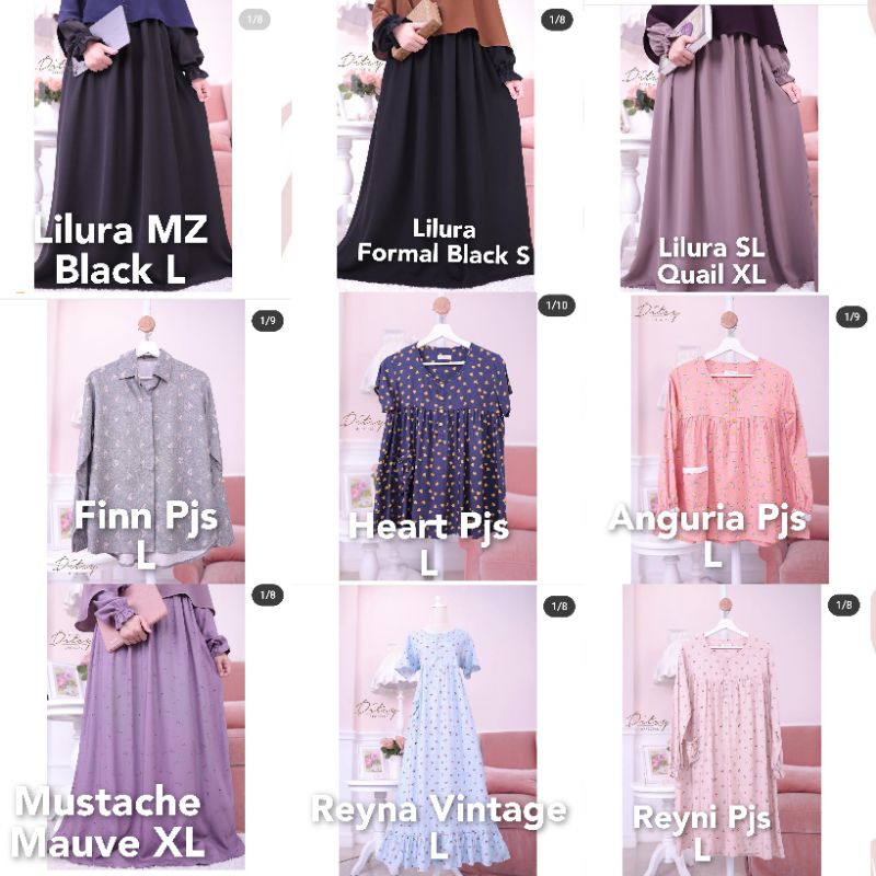 Daster Ditsy edisi JANUARI DESEMBER AGUSTUS JULI JUNI April Maret Febri Ready