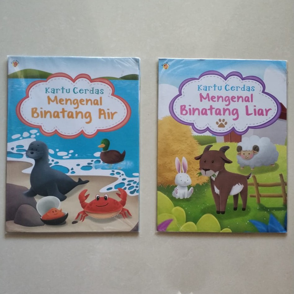 Kartu Cerdas Mengenal Binatang Air Binatang Liar Shopee Indonesia