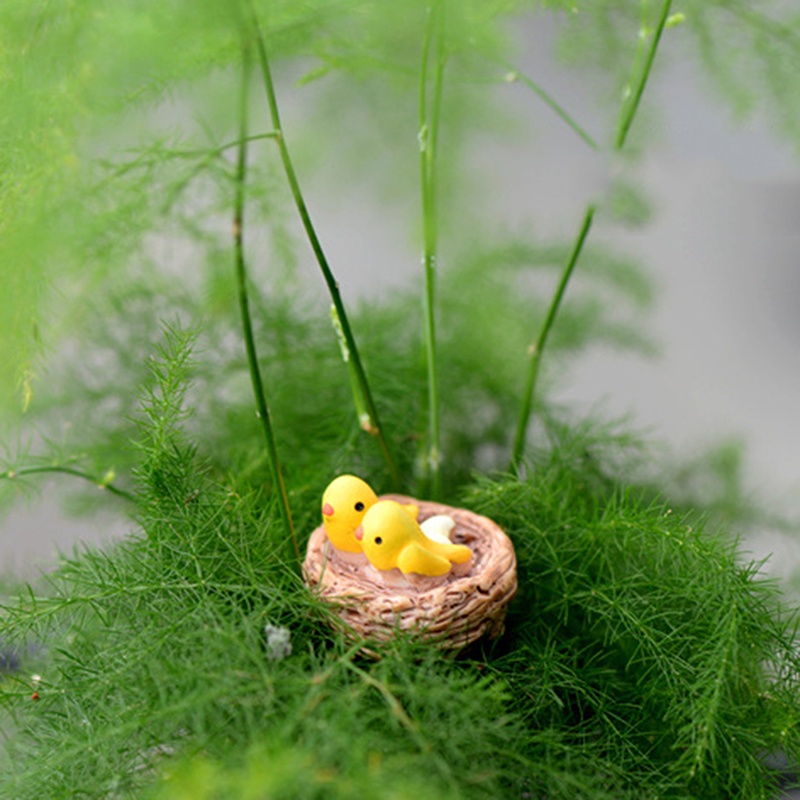 Miniatur Sarang Burung Bahan Resin