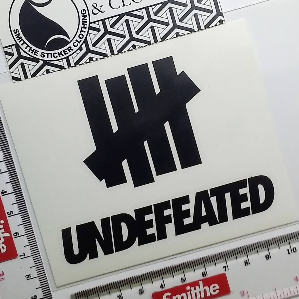 Stiker Undefeated Logo v.1 Cutting Sticker untuk aksesoris Motor Mobil