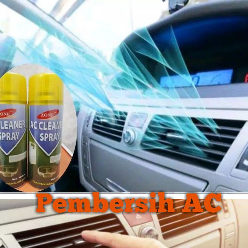 Ac cleaner zone 400 mili original pembersin ac mobil dan ac rumah, pewangi ac, disinfectan
