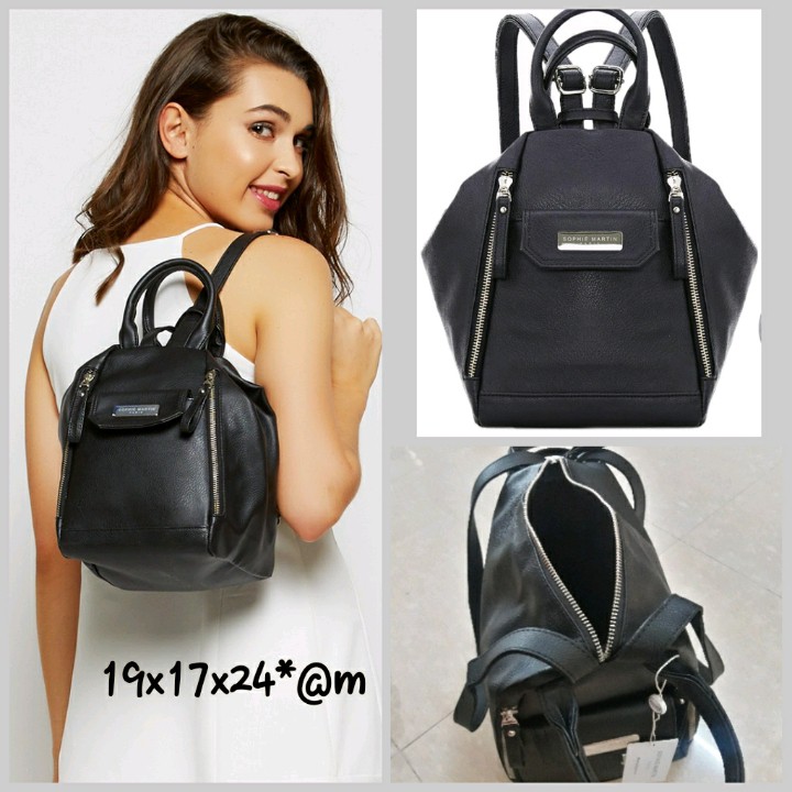 RANSEL BAG TAS SOPHIE PARIS TAS SOPHIE MARTIN RANSEL HITAM PROMO