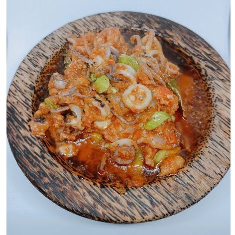 

Sambal Cumi Pete (Pedas menyesuaikan )