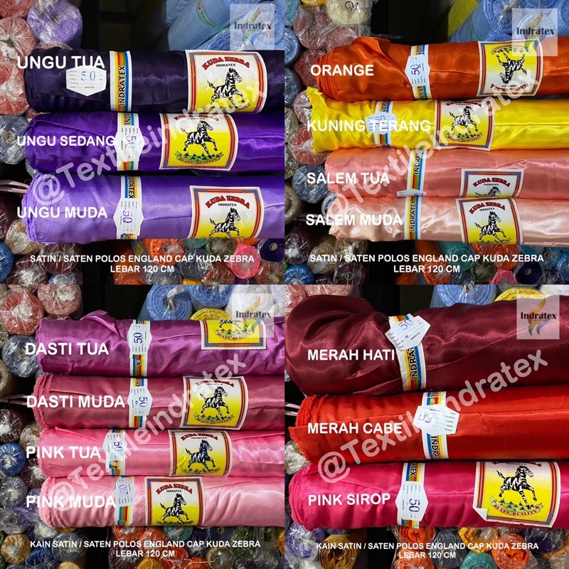 ( per setengah meter ) Kain satin polos saten SILK ENGLAND CLARISSA BRIDESMAID Lebar 120 cm bahan SCHRUNCHIE BAJU DRESS KERUDUNG JILBAB HIJAB DEKORASI NATAL CRAFT HAMPERS PARSEL bukan velvet