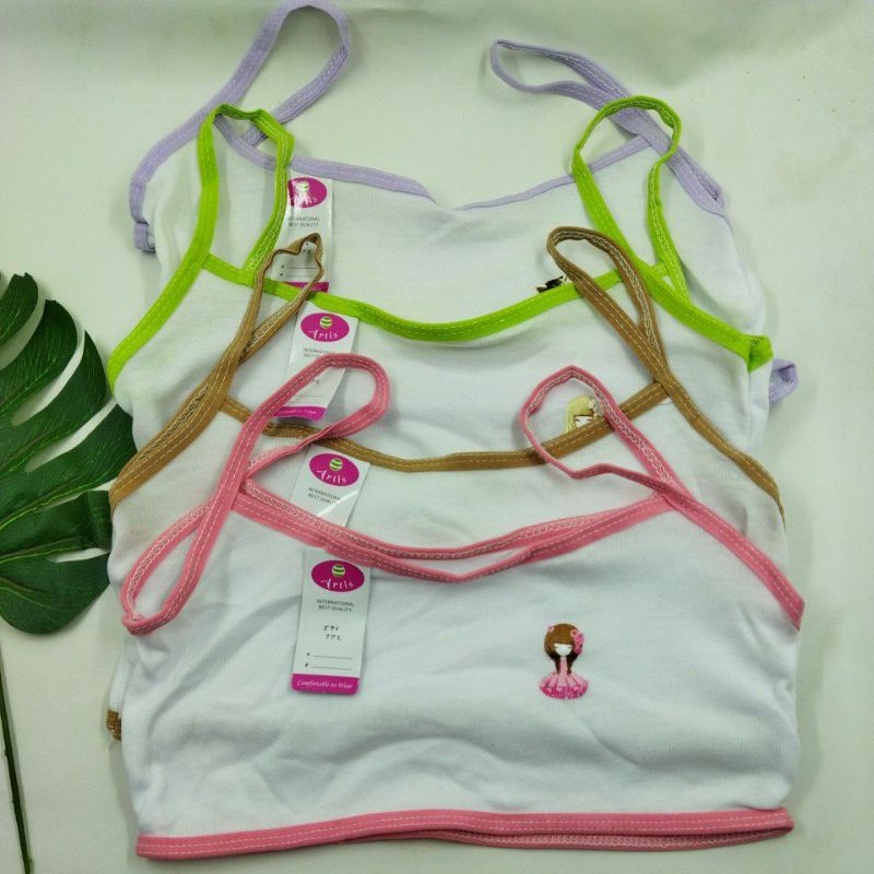 GROSIR 12 PCS Miniset putih tali kecil ABG Anak Remaja Perempuan Sekolah SD SMP SMA merk artis