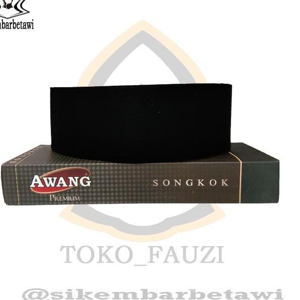 ◘ Peci Songkok Hitam Merk AWANG PREMIUM Peci Hitam Peci Songkok PECI AWANG Peci Dewasa ✿
