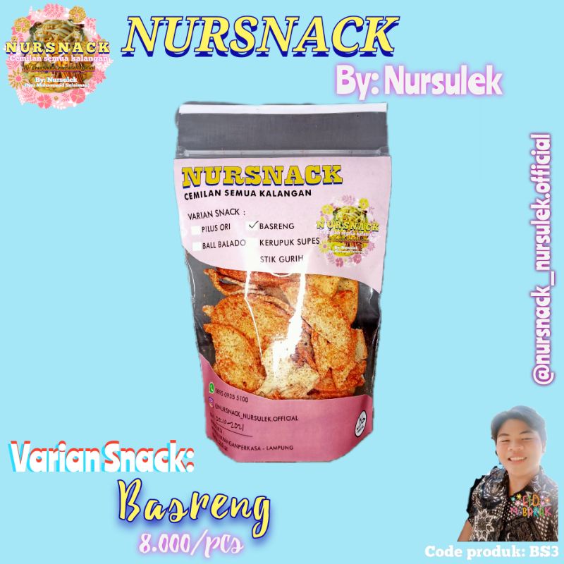 

NURSNACK! Cemilan Semua Kalangan, Varian Basreng