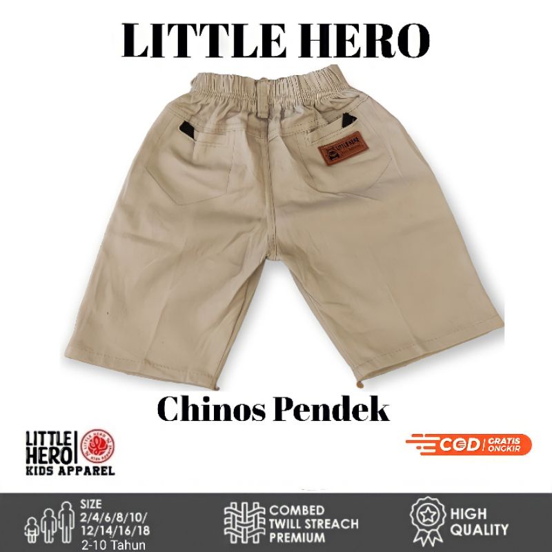 Celana Chino Chinos Pendek Anak Laki Laki Cowok Tanggung Remaja Little Hero Usia 2 3 4 5 6 7 8 9 10 Tahun