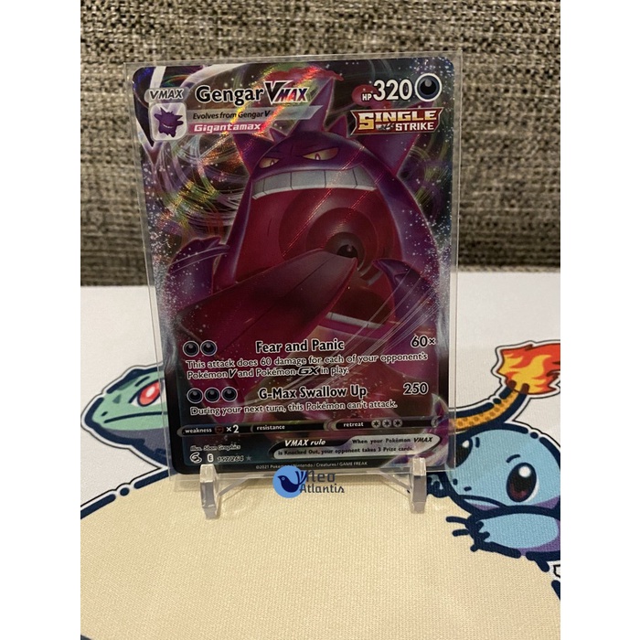 Pokemon TCG English Gengar VMAX - 157/264 - Ultra Rare Fusion Strike