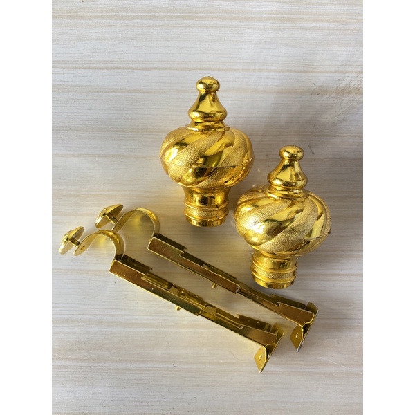 Aksesoris gorden/ Brecket rollet/ mahkota rollet/ kaki gorden/ cantolan gorden/ tutup besi gorden/ c