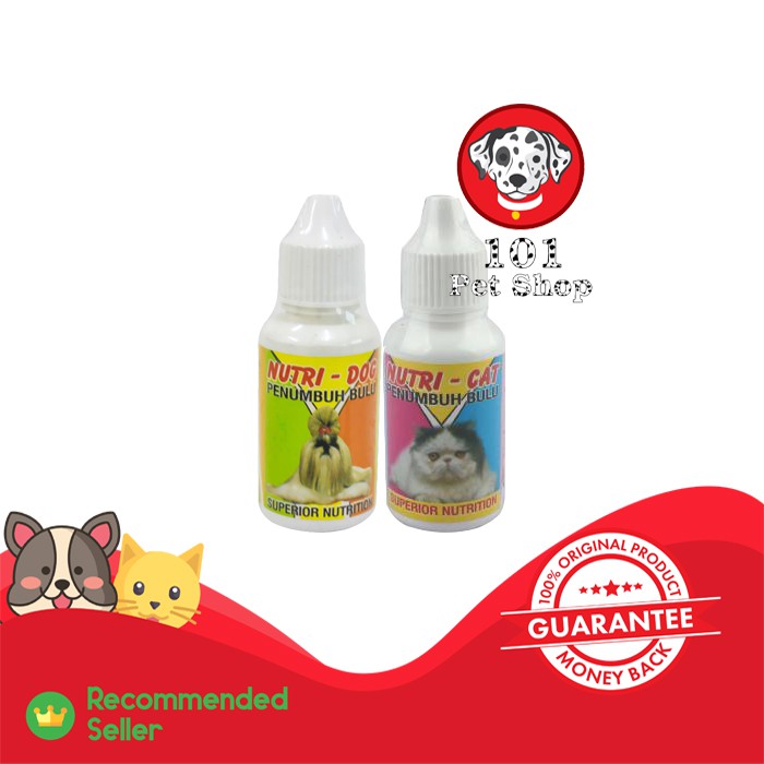 nutri 30ml penumbuhan bulu kucing &amp; anjing