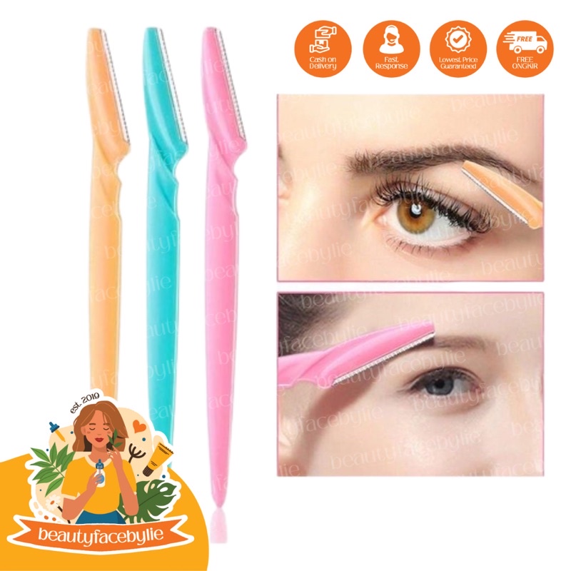 Pisau Alis Alat Perapih Cukuran Alis Pisau Kerokan Alis Pisau Alis Eyebrow Razor