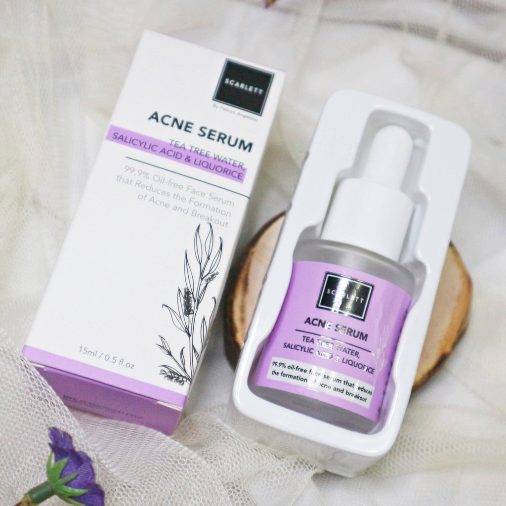 [ORI] Scarlett Whitening Acne Serum Anti Jerawat 15ml 100% ORIGINAL DI JAMIN AMPUH DALAM 2 MINGGU