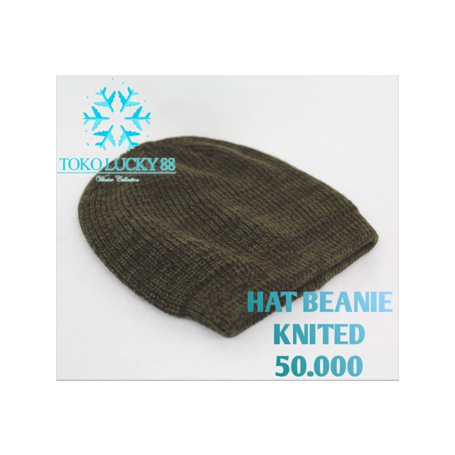 IMPORT Topi Kupluk Rajut Wool Hat Beanie Knitted