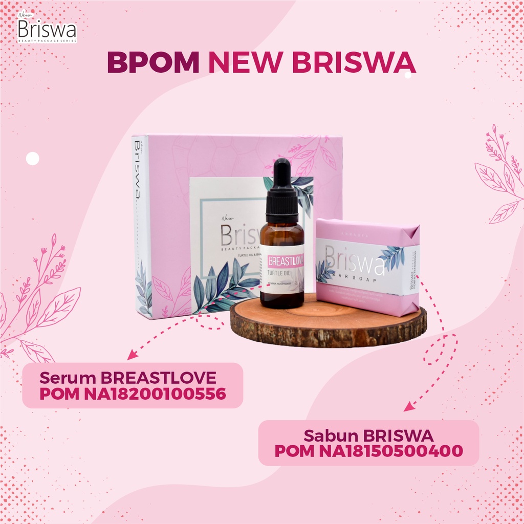 New Briswa Beauty Package Pembesar dan Pengencang Payudara dan Bokong Original Minyak Bulus Asli