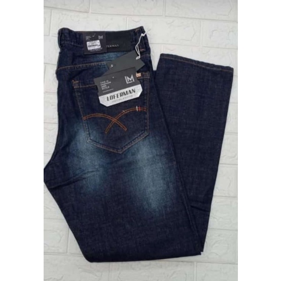 Celana jeans denim sembur standart/ slim fit .Pria/Remaja terbaru size ;27-32