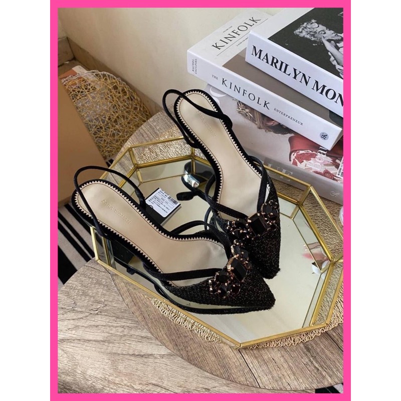 ZARA - 193 BLACK (FLAT SHOES) WANITA
