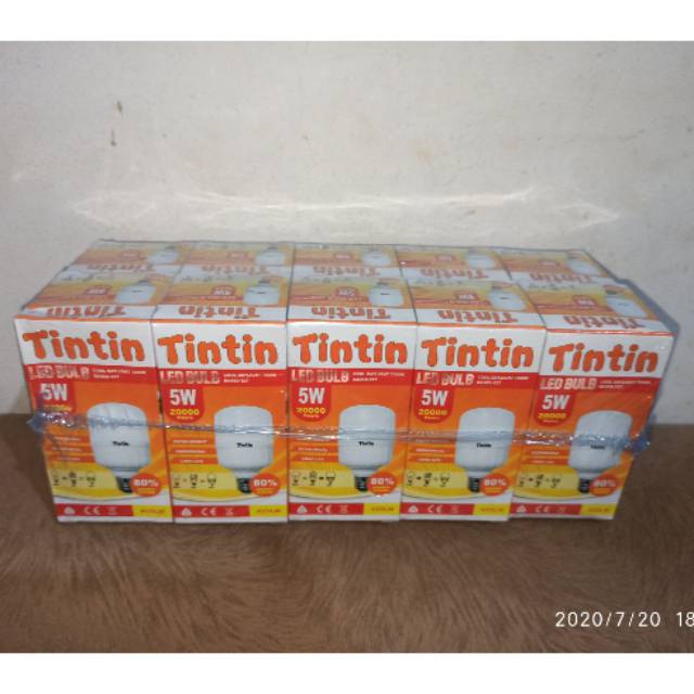 Lampu Bohlam Les Capsule TINTIN 5watt Paket 10pcs