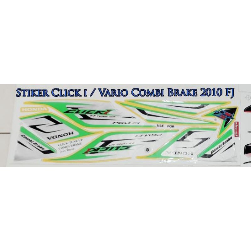 Stiker Click Vario Combi Brake Tahun 2007-2010