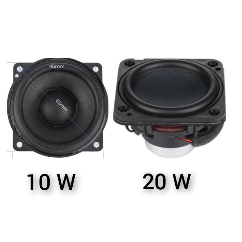 1pcs Speaker Audio Hifi Stereo Neodymium 2.25 &quot;4 Ohm 10w 20w Full Range