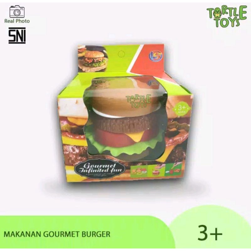 MAINAN ANAK BURGER KING / MAINAN MAKANAN GOURMET BIG HAMBURGER