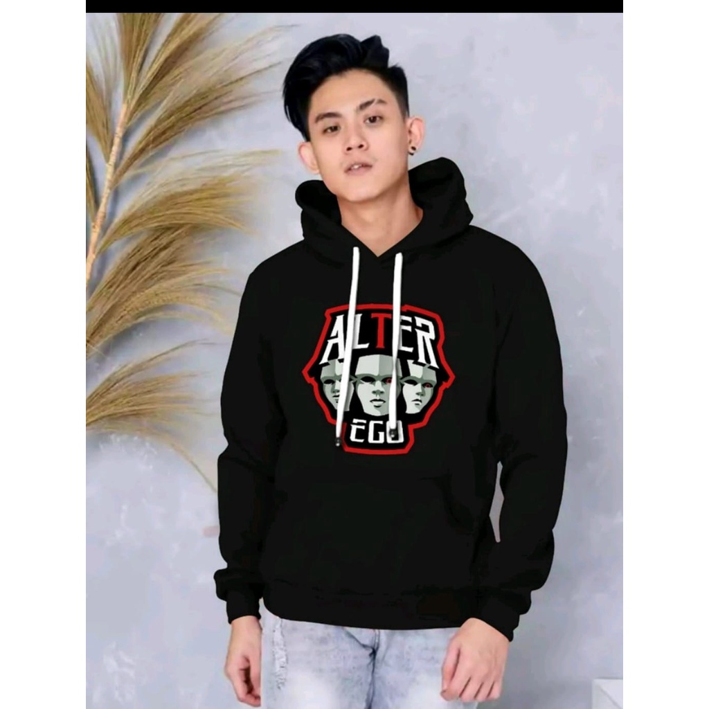 Sweater Hoodie Alter Ego Bahan Fleece