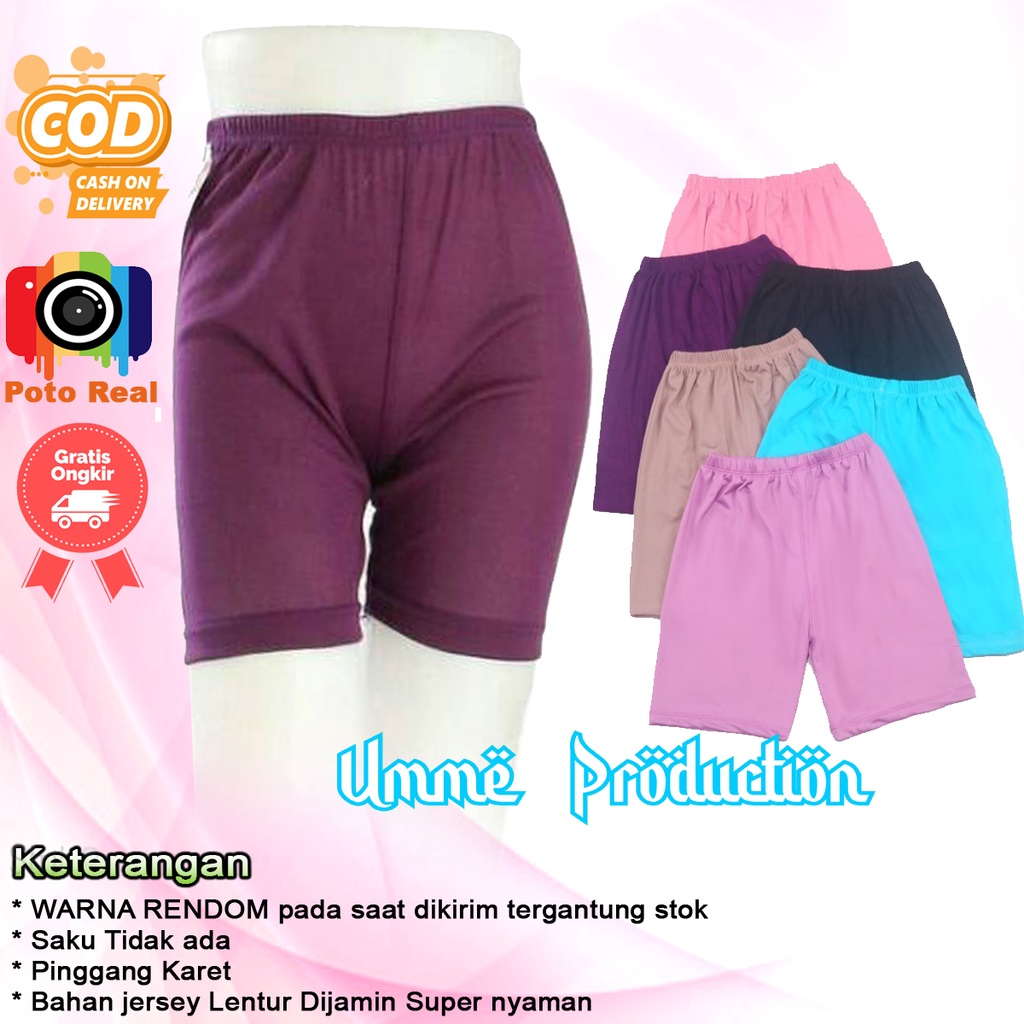 Celamis shot hotpants celana kolor legging short pants sot rumahan stretch selutut dalam dalaman str