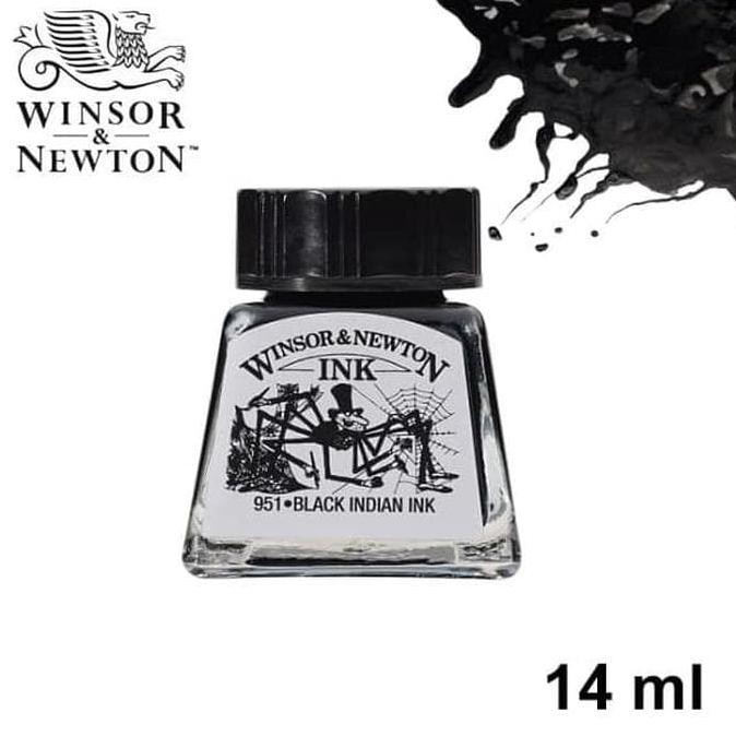 

Sale! Winsor & Newton Drawing Ink Black 14Ml (Indian Ink) Termurah