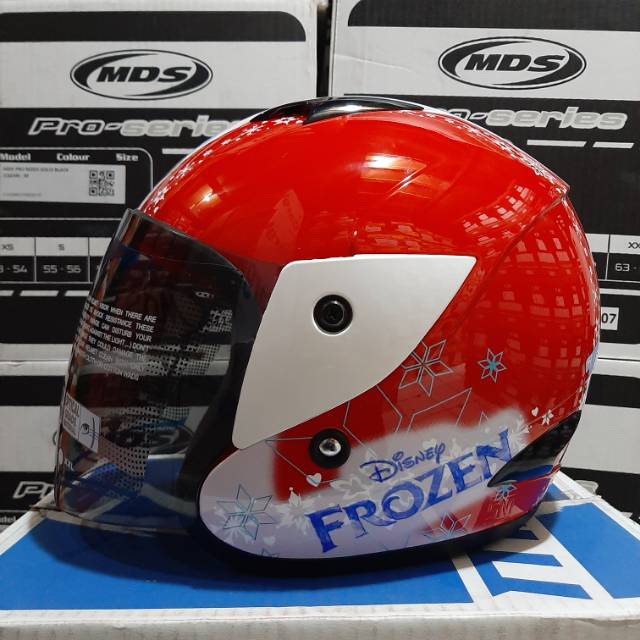 HELM ANAK MDS MOTIF FROZEN WHITE RED