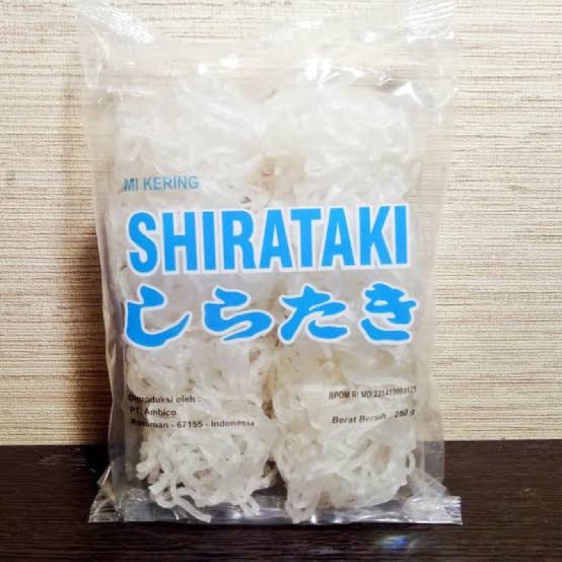 

shirataki mie kering 250gram makanan diet low calories