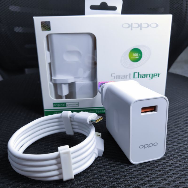 [PROMO] Charger Oppo Reno 100% Original USB Tipe C Fast Charging