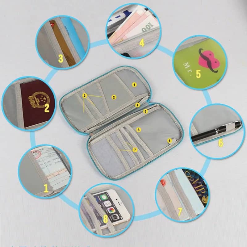 

TGB Korean Travel Passport ID Holder Dompet Passport Travel Organizer