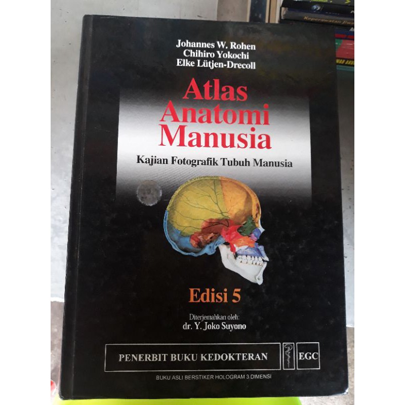 buku atlas anatomi manusia edisi 5 rohen yokochi Liitjen-drecoll