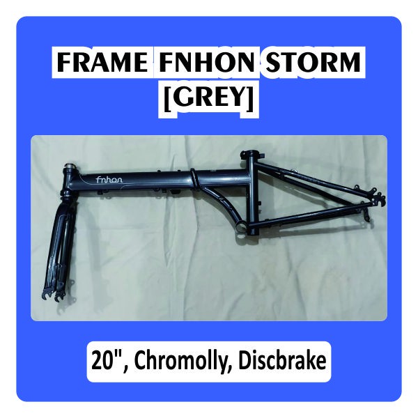 Frame fork FNHON Storm Grey Metalic Silver Stone Discbrake Disc brake Db Chromoly New not Blast Gust