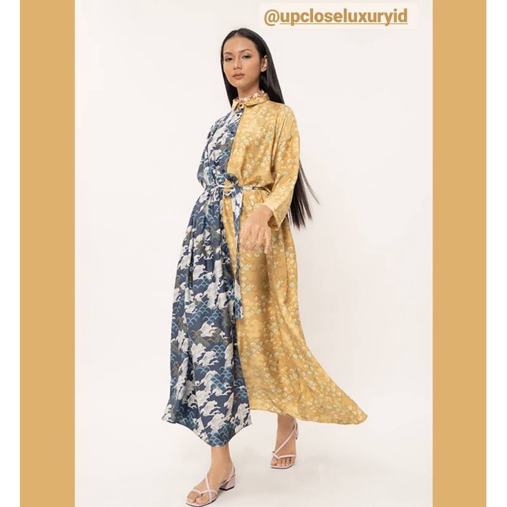 Mustard Nami Zareen Dress Kami Idea Cotton Ink