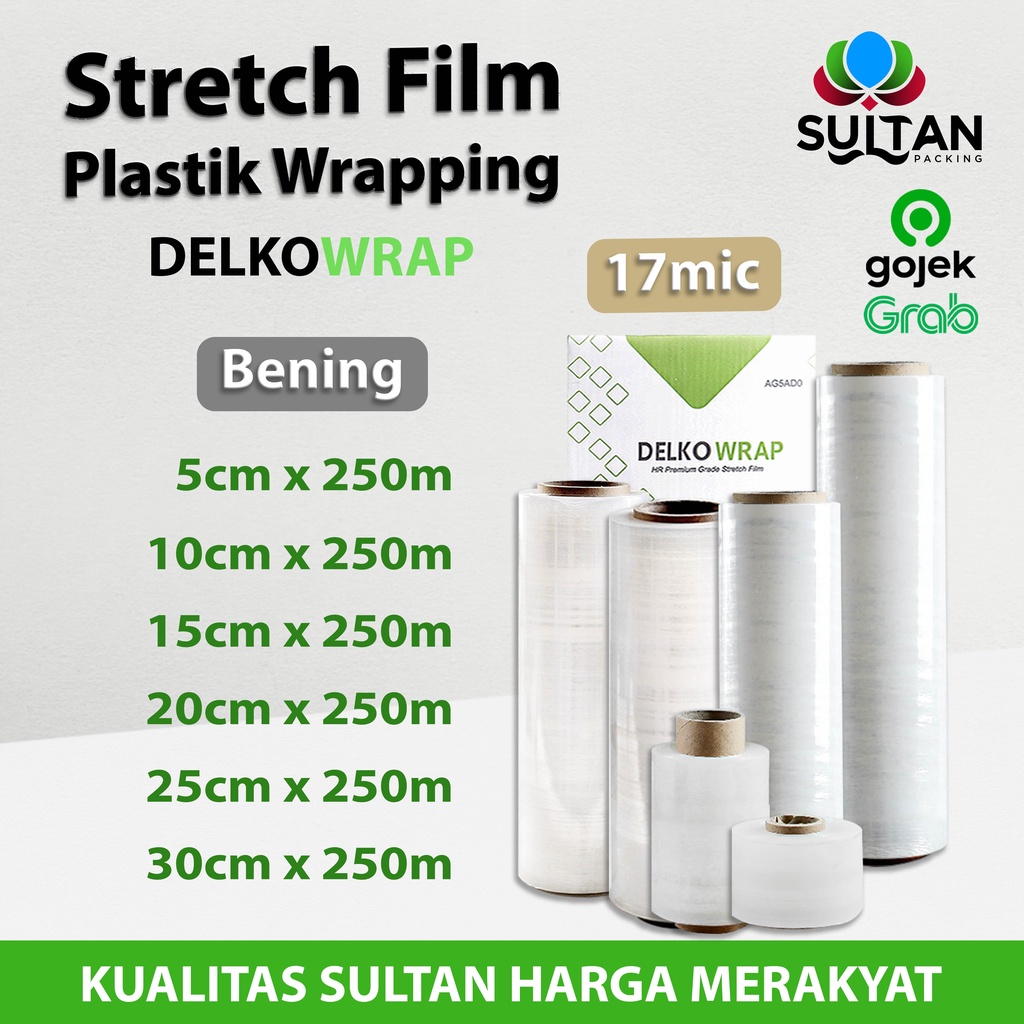 

Plastik Wrapping Stretch Film 250m DELKOWRAP BENING TERMURAH OJOL / DUS